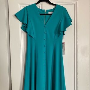 Teal Calvin Klein dress
